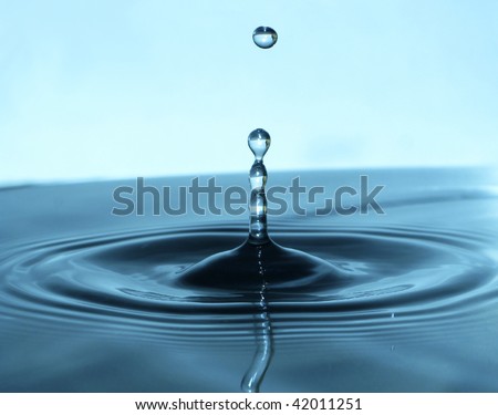 splashed water drop...