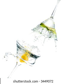 splashing Carambola into a martini glass - Shutterstock ID 3449072