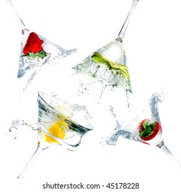 Splashing Into A Martini Glass