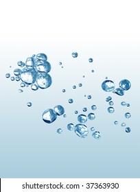 Splashing Water Abstract Background Isolated With Clipping Path