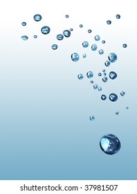 Splashing Water Abstract Background Isolated With Clipping Path