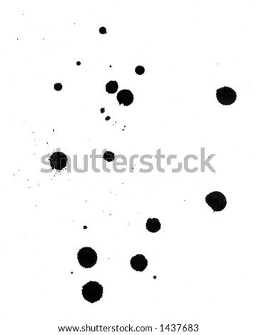 Splats and blobs of paint, goo for photoshop brushes etc