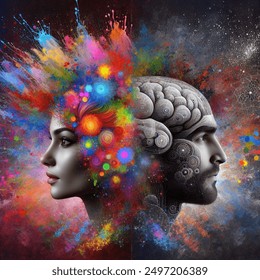 Complicated Versus Simple Thinking Psychology Woman AI-generated image ...