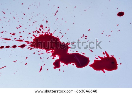 splatters fresh human bright red blood stock photo edit now