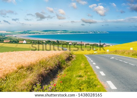 splendid landscape of the coast in the north of France Stock photo © 