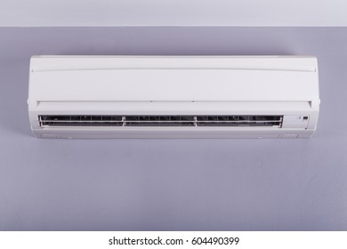 Air Conditioner On Yellow Wall Stock Photo 1375815593 Shutterstock