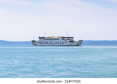 SPLIT, CROATIA - AUG 22, 2014: Cruiser in Split, Croatia. Split is the largest city of the region of Dalmatia and a popular touristic destination