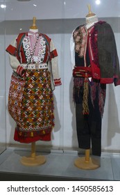 SPLIT, CROATIA - MAY 4, 2019 - Traditional Clothing Of Croatian Villages From The 19th Century,Ethnographic Museum, Split, Croatia