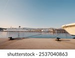 Split old town sea pier and harbour, Croatia.