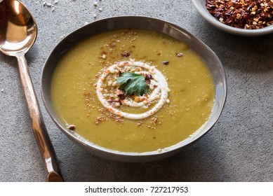 Split Pea Soup In A Bowl