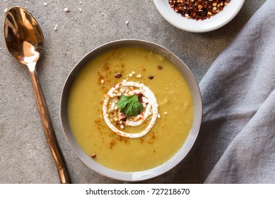 Split Pea Soup In A Bowl