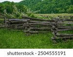 Split Rail Fence at Mountain Farm Museum in Great Smokey Mountains National Park