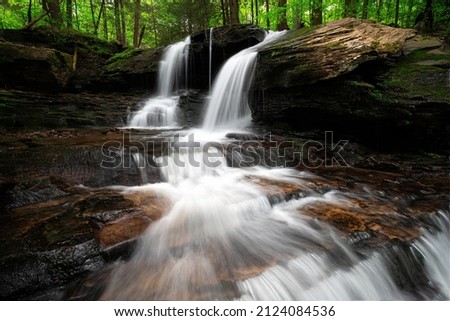 Split rock falls in Loyalsock State Forest