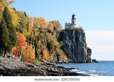 Split Rock Lighthouse in the autumn - Powered by Shutterstock