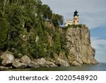 The Split Rock lighthouse on the lake Superior in Minnesota