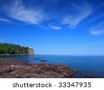 Split Rock state park on the north shore of lake Superior