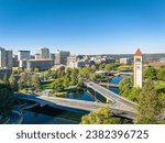 spokane landmark washington clocktower downtown
