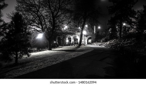 Spokane Monroe Street Bridge Night