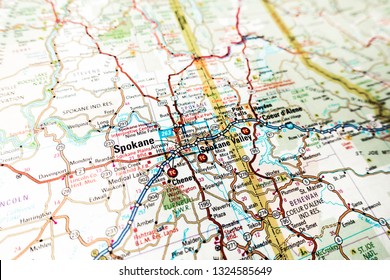 Atlanta On Usa Map Background Stock Photo (Edit Now) 1411120511