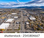 spokane valley sprague avenue aerial view