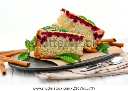 Similar – Image, Stock Photo square pieces of cake crumble