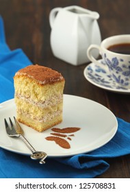 Sponge Cake With Chestnut Cream