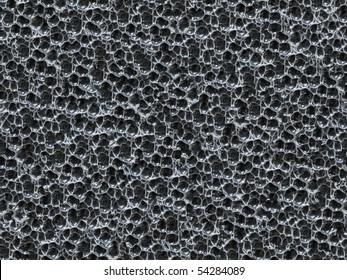 Spongy metal seamless pattern.