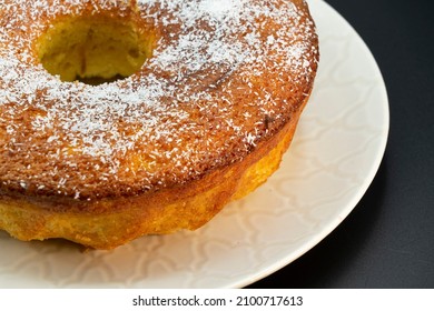 Spongy Round Coconut Sponge Cake