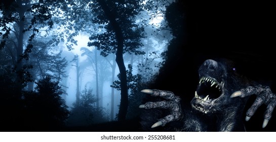 Download Spooky Monster Forest Images Stock Photos Vectors Shutterstock