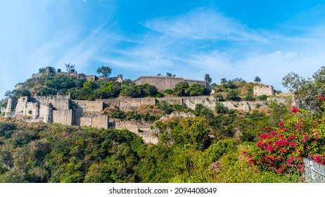 Spooky ruins of haunted Kangra Fort near Palampur and Dharamsala, India - Shutterstock ID 2094408049