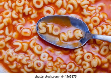Spoon with Alphabet Soup, Stoner