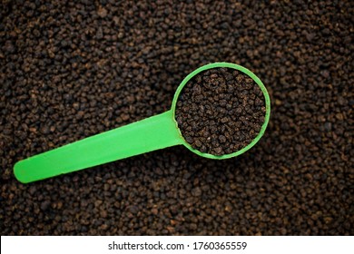 Spoon Of Black Tea Powder  Or Dry Dust,chai Patti Without Green Leaves