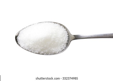 Spoon of fine granulated sugar