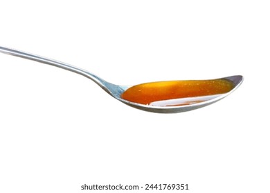 Spoon of honey isolated on white background - Powered by Shutterstock