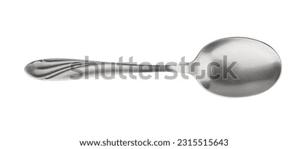 spoon path isolated on white