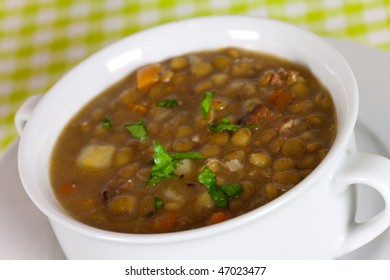  spoonful of lentil stew - Powered by Shutterstock