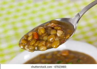  spoonful of lentil stew - Powered by Shutterstock