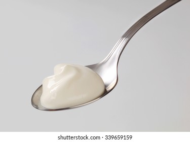 Spoonful Of Smooth Plain Yogurt