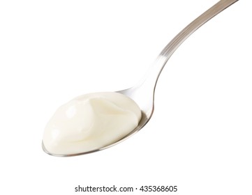 Spoonful Of Smooth Plain Yogurt