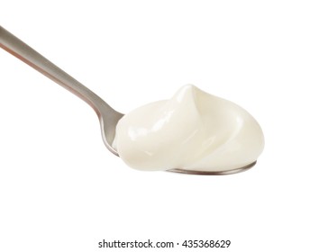 Spoonful Of Smooth Plain Yogurt