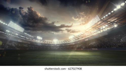 Sport Backgrounds.  Soccer stadium. 
