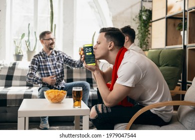 Sport Betting Winner Group Friends Watching Stock Photo 1979047544 ...