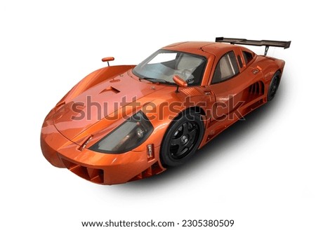Sport car isolated over white background
