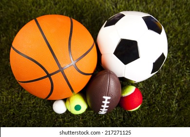 Sport Equipment Balls Stock Photo 217271125 | Shutterstock