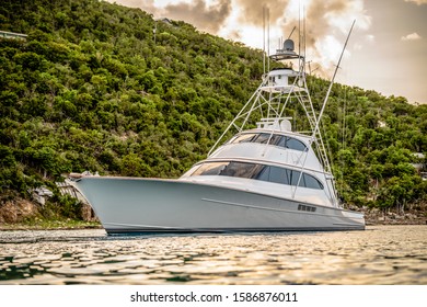Sport Fishing Yacht On Water