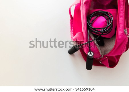 Similar – Image, Stock Photo Top view of female using her laptop on a wooden table.