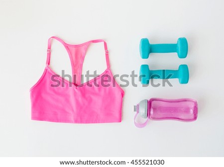 Similar – Image, Stock Photo Top view of female using her laptop on a wooden table.