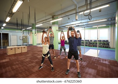 sport fitness weightlifting training concept group stock photo edit
