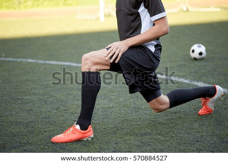 Similar – Image, Stock Photo soccer player Sports