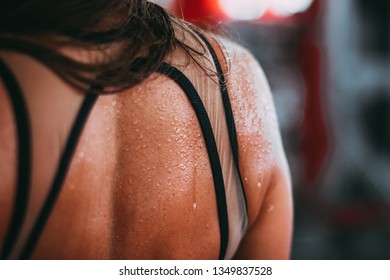 sport girl in gym work hard  - Shutterstock ID 1349837528